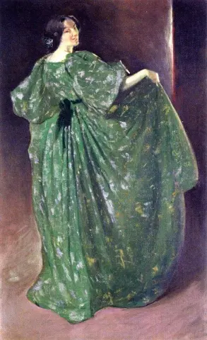 Ragazza verde Juliette Molto circa 1896