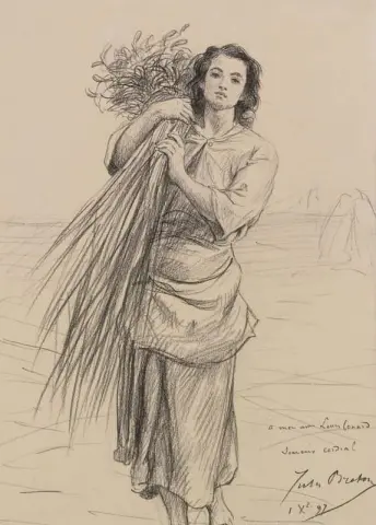 단을 들고 있는 젊은 이삭줍는 사람 1897