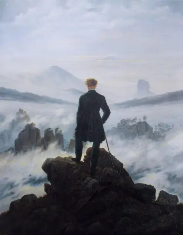 Il viaggiatore che contempla un mare di nuvole