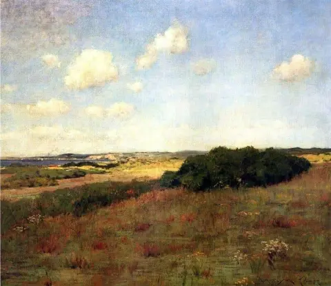 Sonnenlicht und Schatten Shinnecock Hills ca. 1895