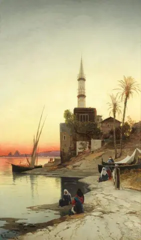 النيل عند الغروب