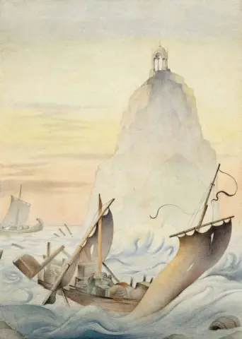 L'isola dei naufragi dal quarto viaggio di Sinbad il marinaio