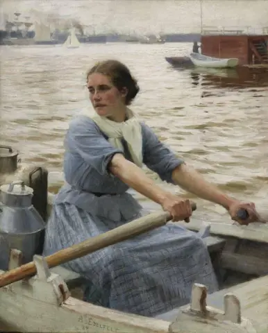 牛乳を注ぐ女 1889