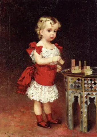 子供の頃のアンドレイ・ウラジミロヴィチ大公の肖像画 1881