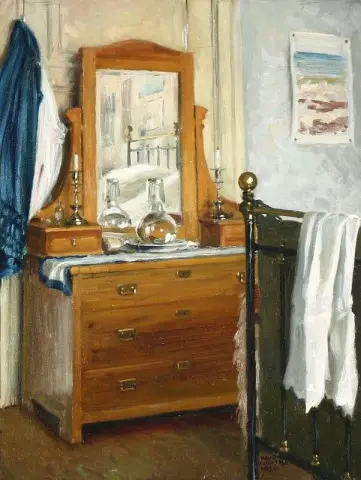Ein Schlafzimmer-Interieur 1916