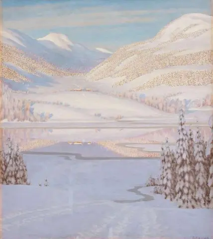 Reflexionen über einen Wintersee