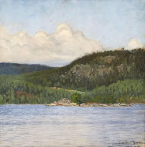 Sommerlandschaft mit Blick auf den Rackensee