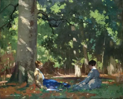 Bajo el árbol Greenwood Ca. 1909