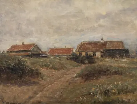 Дома между дюнами в Скагене, 1911 год.