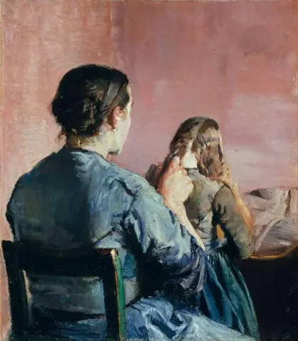Fläta hennes hår 1888
