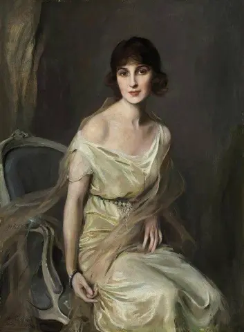 ドナ・マール・A・メルセデス・デ・アルベアの肖像 1912年