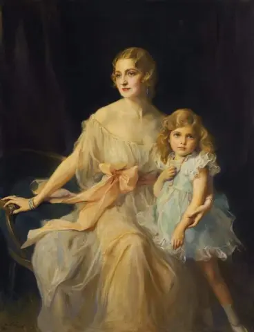 夫人の肖像クロード・リーとミス・ヴァージニア・リー 1933