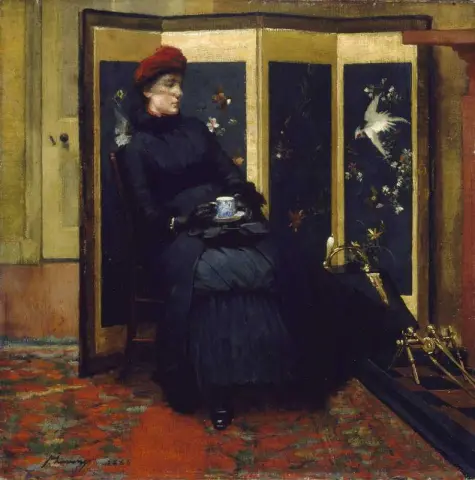 En besøkende 1885