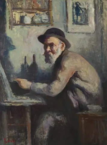Autoritratto al cavalletto, 1930 circa