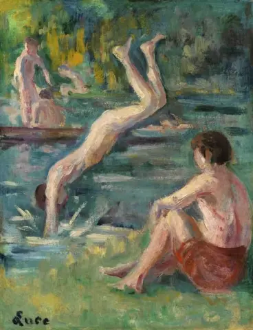 Bagnanti allo stagno di Moulineux 1903-06