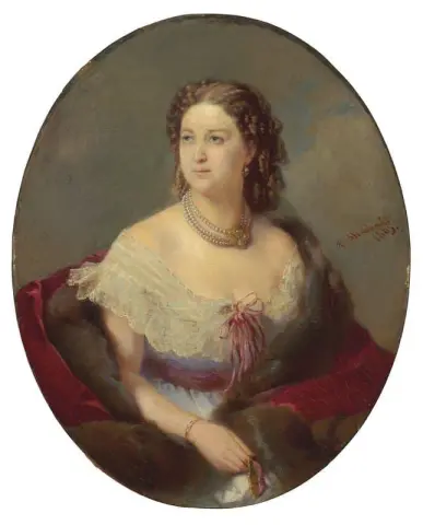Portrait Of A Lady In Pearls 1865