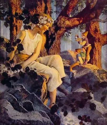 Mädchen mit Elfen 1918