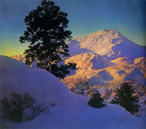 Wintersonnenaufgang 1949