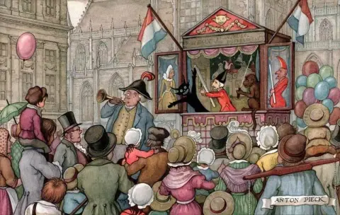 Puppentheater am Dam-Platz in Amsterdam