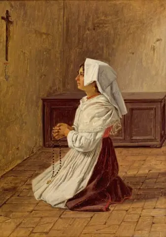 Uma mulher italiana orando, 1836