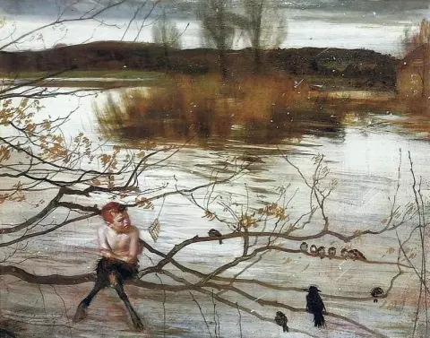Красавица бежит, около 1900 года.