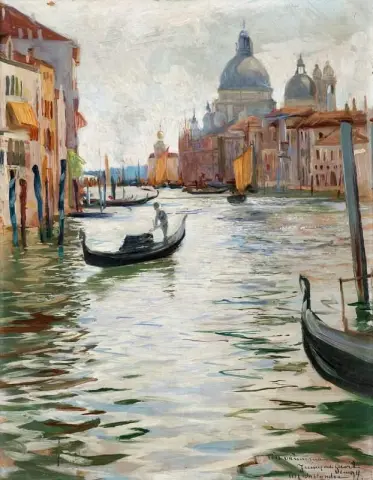 Scena del canale veneziano
