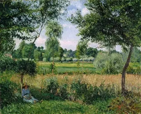 Morgon, solljuseffekt, Eragny, 1899