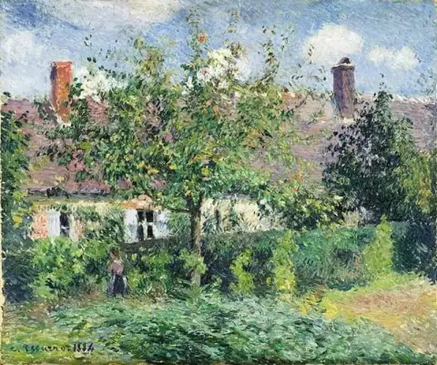 Bondehuset i Eragny, 1884