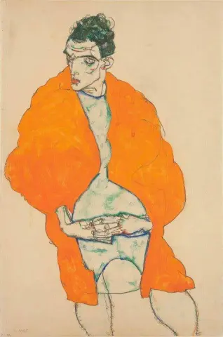 Figure Masculina De Pie Autorretrato 1914