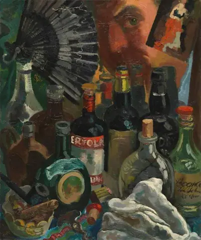私とバーの鏡