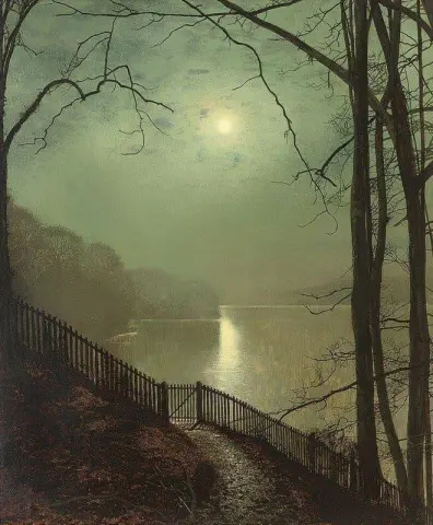 Moolight On The Lake Roundhay Park Лидс