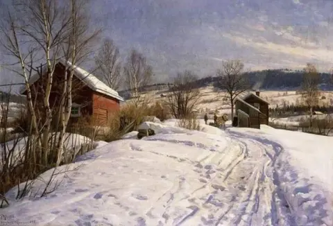 冬の風景 リレハンメル 1922