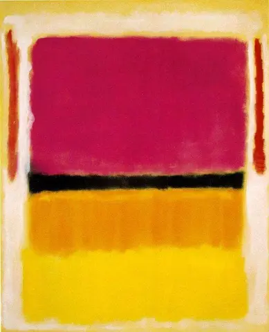 Violet, Black, Orange, Yellow on White and Red