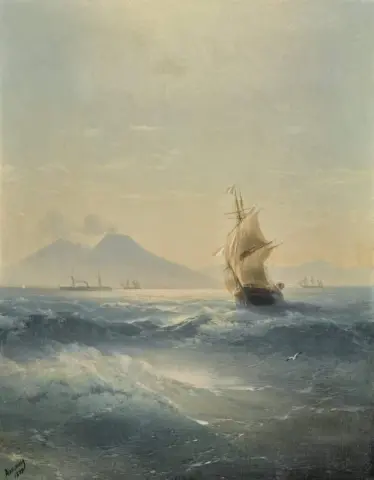 那不勒斯湾与维苏威火山 1879