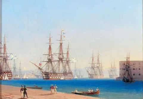 1852 年黑海舰队进入塞瓦斯托波尔港