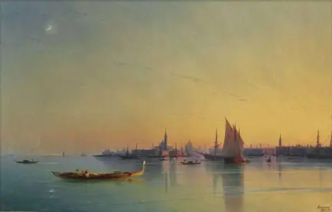 威尼斯日落 1873
