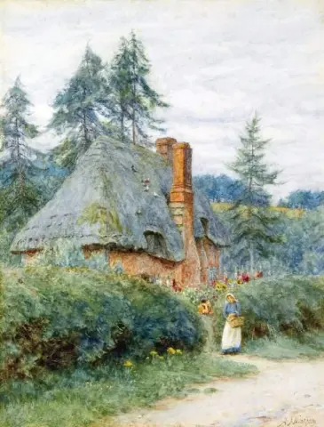南顿威尔特郡的一间小屋，1909 年