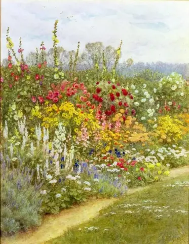 杰基尔小姐花园中的草本边界 Munstead Wood Godalming S.d