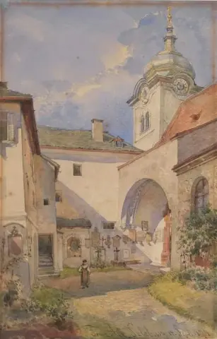 Auf Dem Nonnberg en Salzburgo 1874