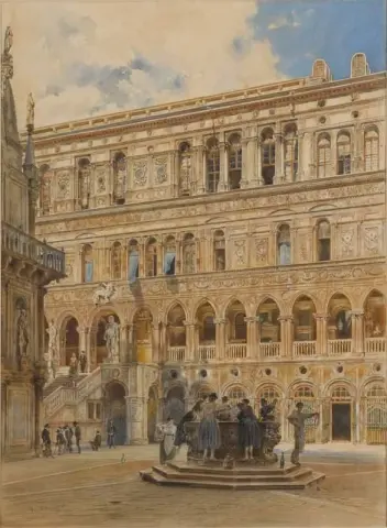 Patio del Palacio Ducal de Venecia