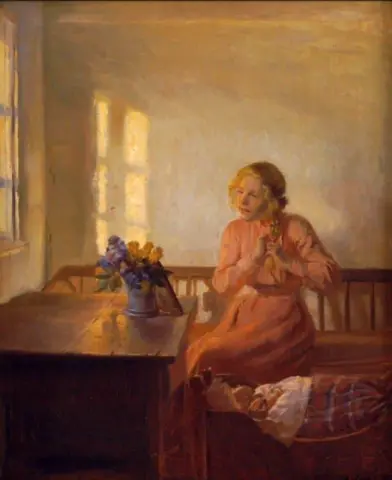 编辫子的少女 1901
