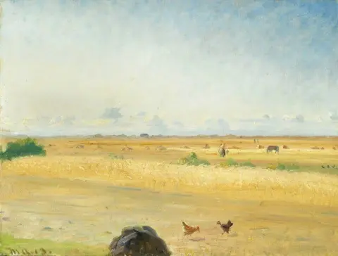 丹麦斯卡恩南部夏季风景 1913