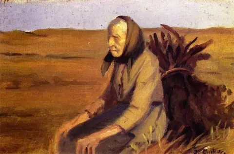 老妇人与一捆灌木丛，约 1903 年