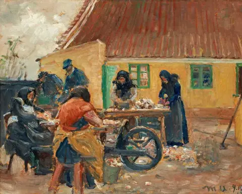 清洗鱼的妇女 1919