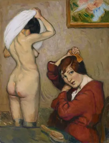 Mujeres en su baño