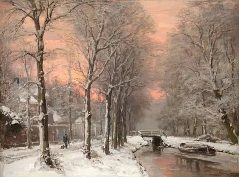冬季景观 Bij Ondergaande Zon