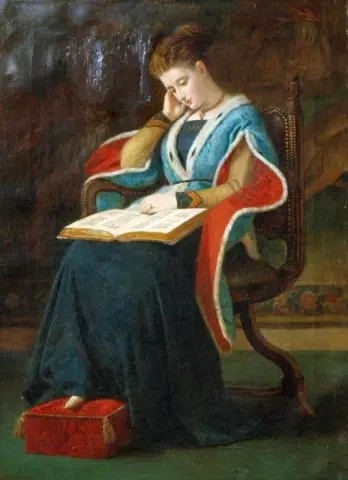 Читающая женщина 1864 г.
