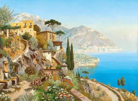 A Coastal Lanscape In Amalfi