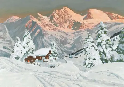 Alpengluhen Bei Ferleiten - Glocknergruppe