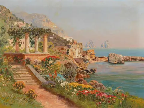 Capri A View Of The Faraglioni Rocks